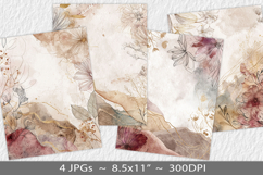 Letter paper junk journal backgrounds Product Image 1