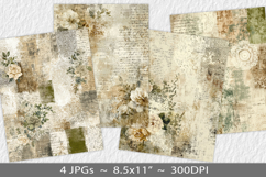 Letter paper junk journal backgrounds Product Image 1