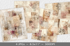 Letter paper junk journal backgrounds Product Image 1