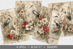 Letter paper junk journal backgrounds Product Image 1