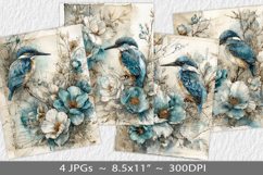 Letter paper junk journal backgrounds Product Image 1