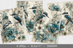 Letter paper junk journal backgrounds Product Image 1