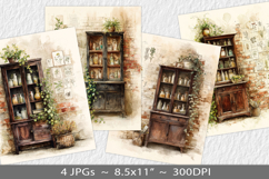 Letter paper junk journal backgrounds Product Image 1