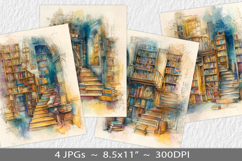 Letter paper junk journal backgrounds Product Image 1