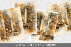 Letter paper junk journal backgrounds Product Image 1