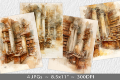 Letter paper junk journal backgrounds Product Image 1