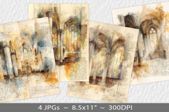 Letter paper junk journal backgrounds Product Image 1