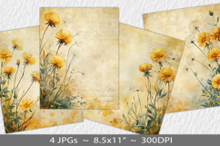 Letter paper junk journal backgrounds Product Image 1