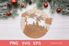 Christmas decor, Christmas ball, Christmas cutting, laser Product Image 1