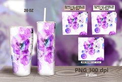 Floral Tumbler Sublimation Bundle. Abstract Roses 20oz Product Image 2