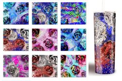 Floral Tumbler Sublimation Bundle. Abstract Retro Roses 20oz Product Image 8