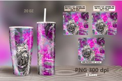 Floral Tumbler Sublimation Bundle. Abstract Retro Roses 20oz Product Image 2