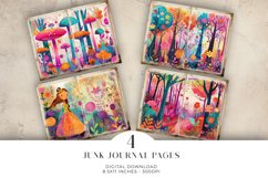 Bright Modern Junk Journal Digital Paper Bi-fold Product Image 1