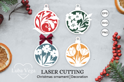Laser Cut Christmas SVG / laser cut christmas ornaments svg Product Image 1