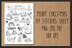 Merry Christmas stickers sheet Product Image 1