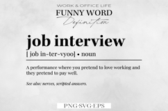 Funny Office Definition Wall Art, Office Decor SVG, PNG. Product Image 1