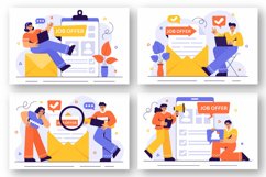 12 Job Offer Recruitment Illustration Product Image 3