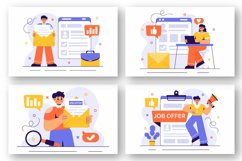12 Job Offer Recruitment Illustration Product Image 4