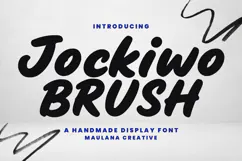 Jockiwo Casual Handmade Display Font Product Image 1