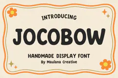 Jocobow Cute Playful Retro Handmade Display Font Product Image 1