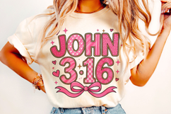 John Valentine's Day PNG, Love Like Jesus PNG, Bible Verse Product Image 2