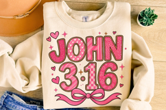John Valentine's Day PNG, Love Like Jesus PNG, Bible Verse Product Image 1