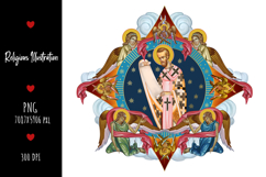 christening, vintage, religious, heaven, communion, faith, sacrament, saviour, epiphany, christian, evangelical, orthodox, greek, art, saint, holy, king, baptism, confirmation, angels, religion, sky, illustration, god, blessing, byzantine