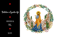 christening, vintage, religious, icon, communion, faith, sacrament, saviour, epiphany, christian, evangelical, orthodox, greek, art, saint, holy, king, baptism, confirmation, floral, religion, wreath, illustration, god, blessing, byzantine