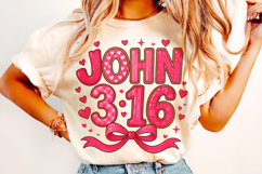 John Valentine's Day PNG, Love Like Jesus PNG, Bible Verse Product Image 1