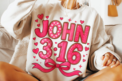 John Valentine's Day PNG, Love Like Jesus PNG, Bible Verse Product Image 2