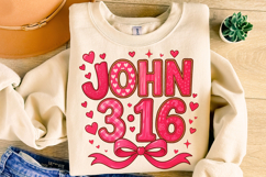 John Valentine's Day PNG, Love Like Jesus PNG, Bible Verse Product Image 3