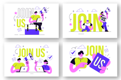 10 Join Us Vector Illustration Product Image 3