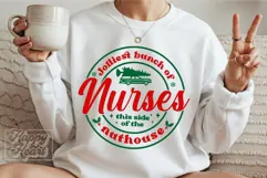 Jolliest Bunch Of Nurses This Side Of The Nuthouse SVG PNG Product Image 1