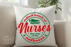 Jolliest Bunch Of Nurses This Side Of The Nuthouse SVG PNG Product Image 4
