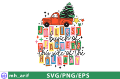 Christmas Jolly Teacher SVG PNG T-shirt Design Product Image 2