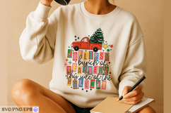 Christmas Jolly Teacher SVG PNG T-shirt Design Product Image 1