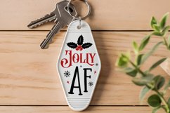 Jolly Af SVG , Christmas Motel Keychain SVG Design Product Image 2