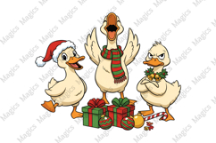 Jolly Goose PNG Funny Christmas Goose Sublimation Product Image 1