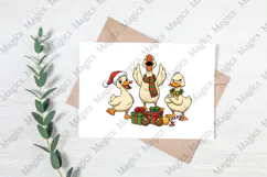 Jolly Goose PNG Funny Christmas Goose Sublimation Product Image 3