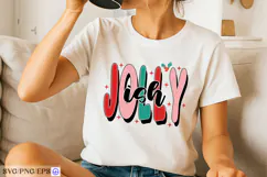 Jolly Ish Christmas SVG PNG Retro Sarcastic Holiday T-Shir Product Image 2