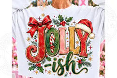 Jolly Ish Christmas Retro Typography PNG Product Image 1