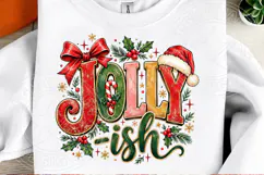 Jolly Ish Christmas Retro Typography PNG Product Image 2