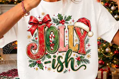 Jolly Ish Christmas Retro Typography PNG Product Image 3