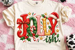 Jolly Ish Christmas Retro Typography PNG Product Image 2