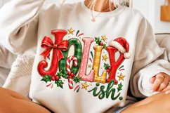 Jolly Ish Christmas Retro Typography PNG Product Image 3