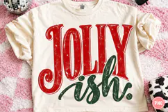 JOY Christmas PNG | Vintage Distressed Christmas Typography Product Image 1