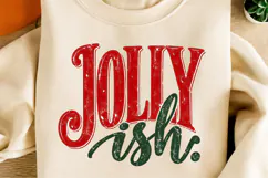 JOY Christmas PNG | Vintage Distressed Christmas Typography Product Image 2