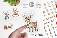 Jolly Reindeer Sticker Product Image 1