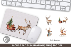 Mouse Pad Jolly Reindeer Product Image 1