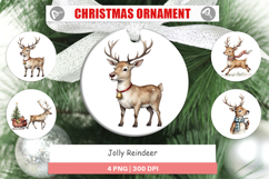 Ornament Jolly Reindeer Product Image 1